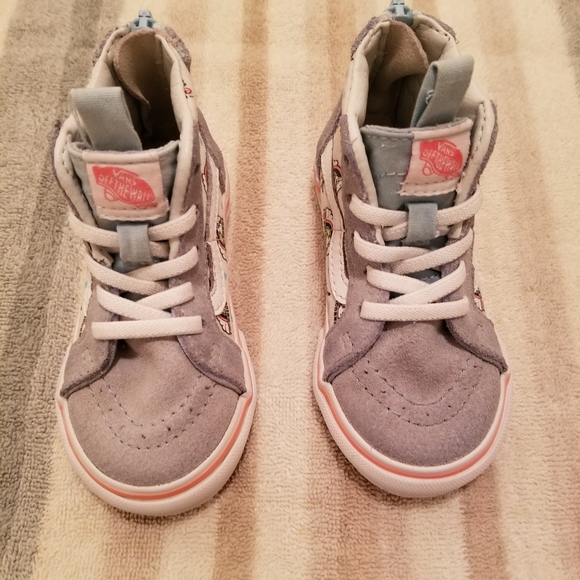 Toddler Girl's "I Love Unicorns" Vans Shoes - Picture 1 of 6